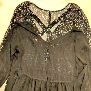 BONGO Womens Sheer Blouse 2 Tops